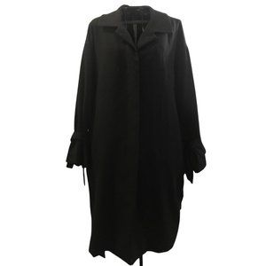 Black Women's Medium Long Over Coat